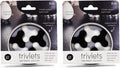 Three by Three Seattle Silicone Trivets Hot Pads & Egg Cups, Set of 12 | Trivlets heat-resistant mini trivets silicone; doubles as egg cups; 12-piece geometric set; non-slip base