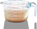 8 Cup Large Glass Measuring Cup - Kitchen Mixing Bowl, Liquid Measure Cups, Glass Bakeware Set, Punch Bowl