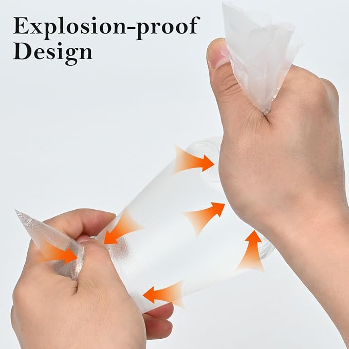 16 Inch Piping Bag Disposable, 100 Pcs Large Pastry Bags | Icing Frosting Bags for Cake, Cream Frosting and Cookie Decoration