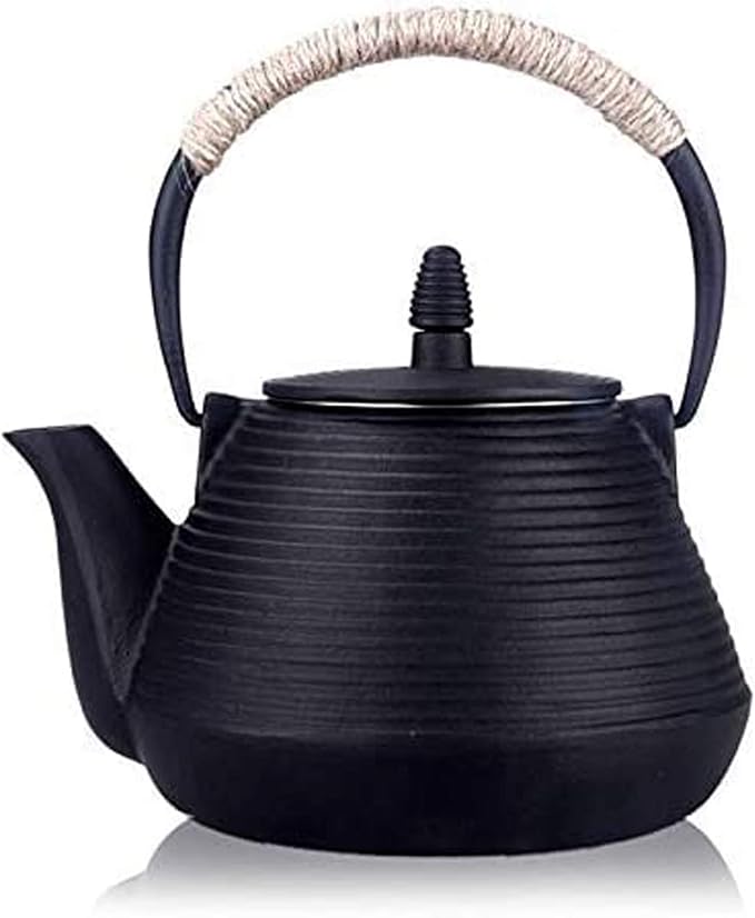 suyika Japanese Tetsubin Tea Kettle Cast Iron Teapot with Stainless Steel Infuser 30 oz/900 ml | Teapot with Stainless Steel Infuser