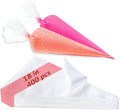 18 Inch Piping Bags, 400pcs Disposable Decorating Pastry Bags, Large Thickened Plastic Anti-Burst Non-Slip Icing Bags for Cookie and Cake Decorating (18 inch) | Thick Anti-burst with a Non-slip Surface for Smooth Icing and Frosting, Good for Cookies, C...