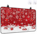 Stove Top Covers for Electric Stove 36x21 Inches,Christmas HeatResistant Glass Cooktop Protector,Red Merry Xmas Glitter Sparkle Bokeh Snowflake Winter Ceramic Stovetop Countertop Covers Mat,Oven Cover