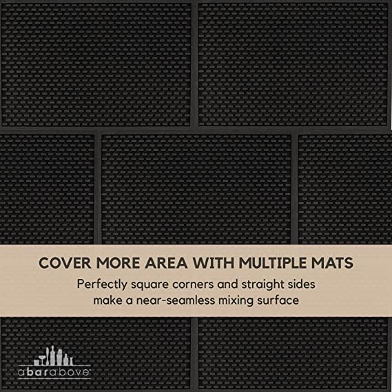 A Bar Above Heavy Duty Bar Mat, Food Safe Silicone Mat for Countertops | Commercial Strength, For Bartending and Coffee, Dish Drying Pad, Kitchen Counter, Barista Accessory, Spill Proof, Great Pick