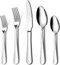 ENLOY 20 Piece Silverware Flatware Set, Stainless Steel Cutlery Set for 4 | Kitchen Utensil Set Service for 4, Include Heavy Duty Knife Fork Spoon, Mirror Polished for Home, Kitchen, Dishwasher Safe