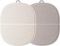 Silicone Trivet Mat for Hot Dishes(2 Pack), Hot Pots and Pans, Pot Holder, Hot Pad to Portect Your Table and Countertop, Kitchen Decor and Accessories, BPA Free,7.1in x 5.91in,2 Colors