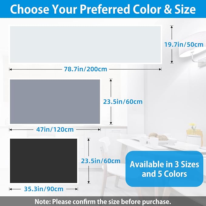 Extra Large Silicone Mat 35.3"x23.5"x0.08", Multipurpose Silicone Mat Thick Heat Resistant Mat Shipped Rolled Up Kitchen Counter Mat Waterproof Nonslip Silicone Mats for Kitchen Counter Black | Extra Large, Heat Resistant, Waterproof, Nonslip, Multipur...