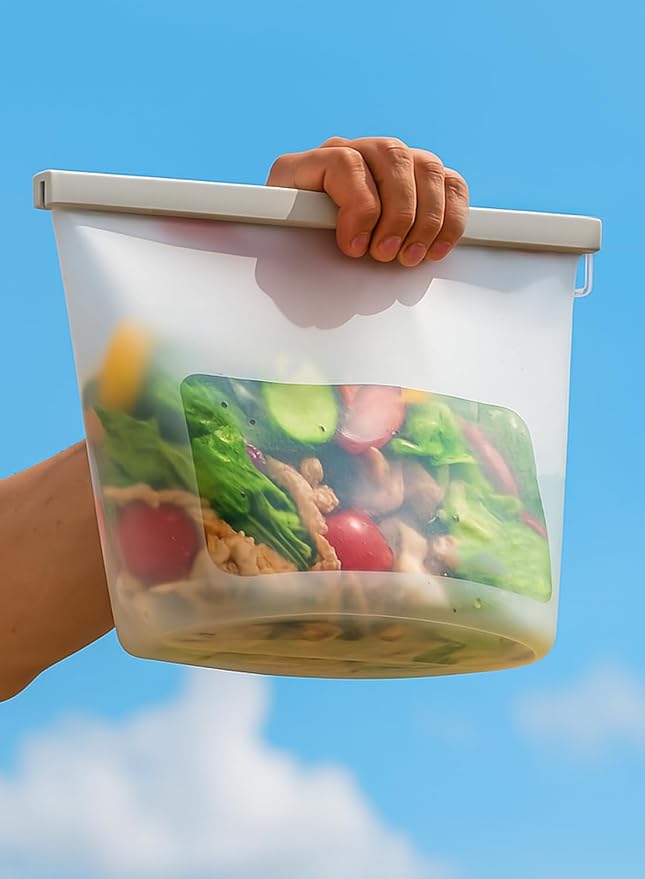 Reusable Silicone Food Storage Bags (Set of 4), Dishwasher Oven Microwave Freezer Safe, Eco-Friendly 100% Platinum, Leakproof Sous Vide Bags, Premium Lunch Containers, 2 Snack 2 Sandwich, Clear