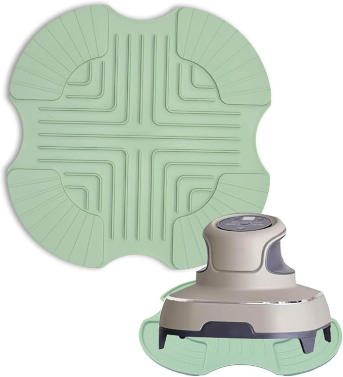 Jiozermi Silicone Trivet for Ninja Crispi Air Fryer, Off White | Universal Heat Resistant Mat, Non-Slip Design, Multi-Functional Accessory, Fit Ninja FN101GY/FN101SG/FN101ST