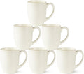 AmorArc 16 oz Coffee Mugs Set of 6, Large Ceramic Coffee Cups-Light Beige | Classic Coffee Mugs Set for Men,Women,Tea/Latte/Cappuccino/Cocoa. Dishwasher&Microwave Safe-