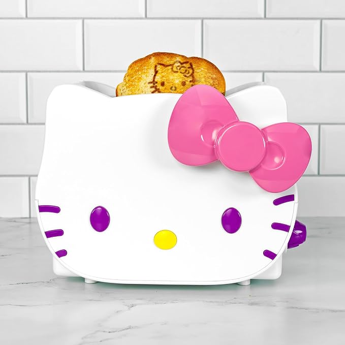 Uncanny Brands Deluxe 3D Sanrio Hello Kitty Toaster