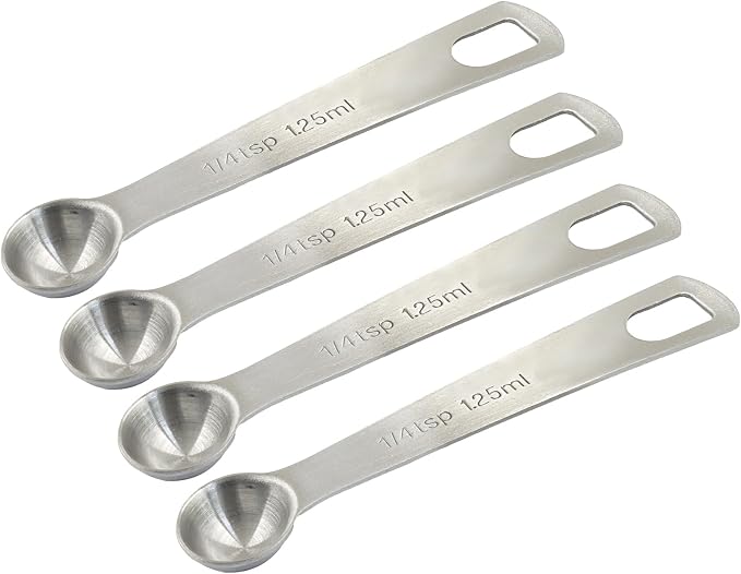 1/12 Tbsp (1/4 Tsp | 1.25 Ml) Measuring Spoons | Stainless Steel, For Coffee Powder, For Grains, For Loose Tea