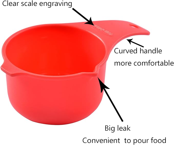 Measuring Cups Set of 7, Assorted Colors