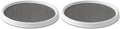 Copco Basics Non-Skid Pantry Cabinet Lazy Susan Turntable, 12-Inch, White/Gray, 1 Count (Pack of 2)