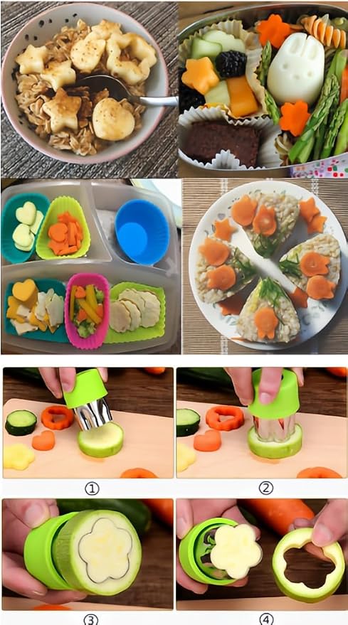 12-Piece teenager Cookie Cutters Set-Stainless Steel&BPA-Free Shapes for Baking (Bear,Rabbit,Star,Flower) DIY Cookies,Mini Pies,Fondant,Veggies|Dishwasher Safe,Gift for teenager & Parents (12, Green)
