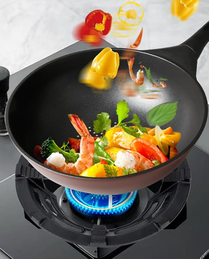 Cast Iron Wok Support Ring Stand Burner Ring for Gas Stove Rack Pot Holder Anti-skid Time-saving and Energy-saving for 4 claws racks or grates