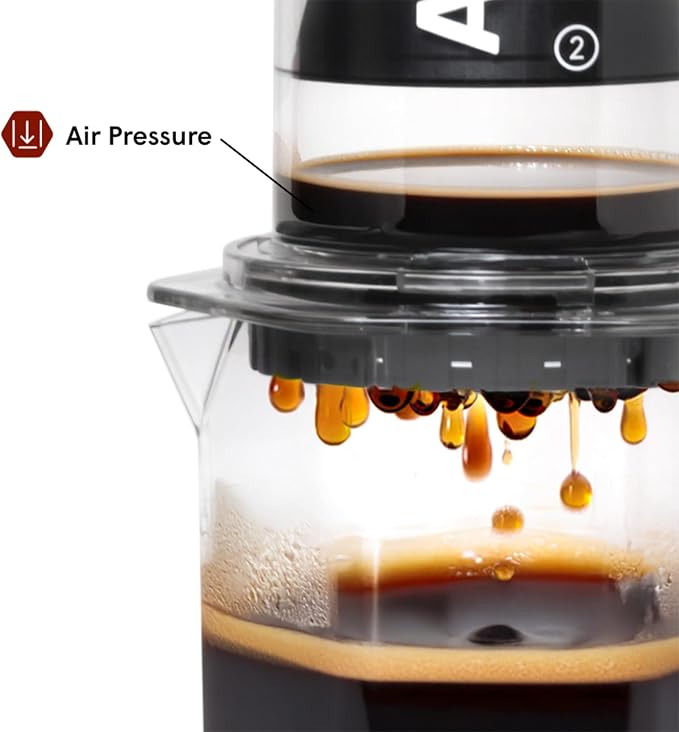 AeroPress Clear XL Coffee Press, French Press, Pour-Over & Espresso Style | All-in-One Large Manual Brewer, 2 Min Brew for Less Bitterness, More Flavor, Portable Coffee Maker, Travel & Camping