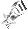 Shooting Star Cookie Cutter Set - 5 inch, 4 inch, 3 inch, 2 inch - 4 Piece Meteor Falling Star Cookie Cutters Shapes Molds - Stainless Steel
