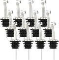 12 Pcs Oil Spout Liquor Bottle Pourer Spouts for About 3/4" Bottle Mouth | Stainless Steel Olive Oil Dispenser Spout Liquor Bottle Pourer with Flip Top