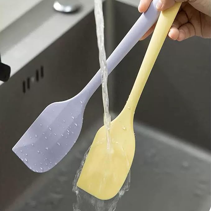 4 PCS Mini Silicone Spatulas 8.2 Inch Rubber Spatula | Small Baking Mixing Tool for Nonstick Cookware, Cooking Macaron colors