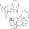Instant Pot Official Stainless Steel Wire Egg Racks, Set of 2 – Ideal for 6-Quart & 8-Quart Cookers, Ideal for Hard or Soft-Boiled Eggs, Multi-Use Tray for Cooling, Decorating, and Serving | Stackable Egg Holder for 6 & 8 Qt Pressure Cookers, Each Rack...