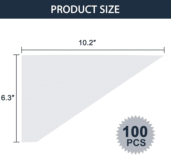 100 Pcs Disposable Piping Bags 10inch Anti Burst Pastry Bags Pastry Bag Pastry Crimpers Icing Piping Bags for Frosting Ideal for Cake Macarons Dessert Decorations Cookies Baking Cupcakes (Clear)