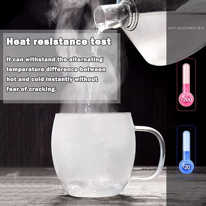 Glass Tea Cup with Infuser and Lid, 17 oz Clear Loose Leaf Tea Infuser Mug | Borosilicate Glass Tea Infuser for Black Tea, Teacup or Tea Steeper with Strainer for Brewing, Gift for Women and Tea Lovers