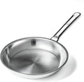 COOKER KING 8 Inch Stainless Steel Frying Pan, Small Omelette Pan | Induction Pan, Rivetless & Non-Toxic, Fast & Even Heating, Oven & Dishwasher Safe, Metal Utensil Safe, Perfect for Eggs