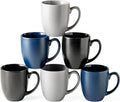 AmorArc 16 oz Coffee Mugs Set of 6, Large Ceramic Coffee Cups Set | Classic Coffee Mugs Set for Men,Women,Tea/Latte/Cappuccino/Cocoa. Dishwasher&Microwave Safe