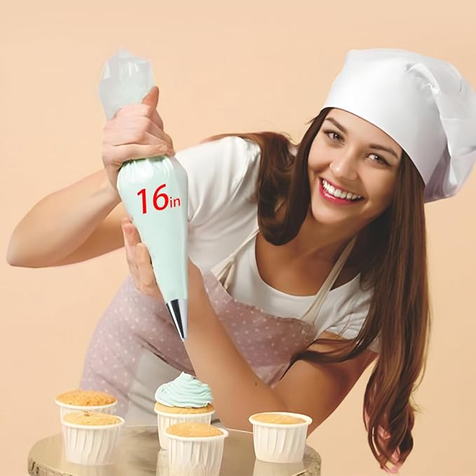 16 Inch Piping Bags Disposable, 100Pcs Large Pastry Bags | Frosting Bags, Cake Decorating Bags, Decorating Bags
