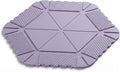 Magnetic Silicone Trivet Mat - Heat Resistant Hot Pad for Hot Dishes, Pots & Pans, Non-Slip Table & Countertop Protector (Purple, Hexagon)