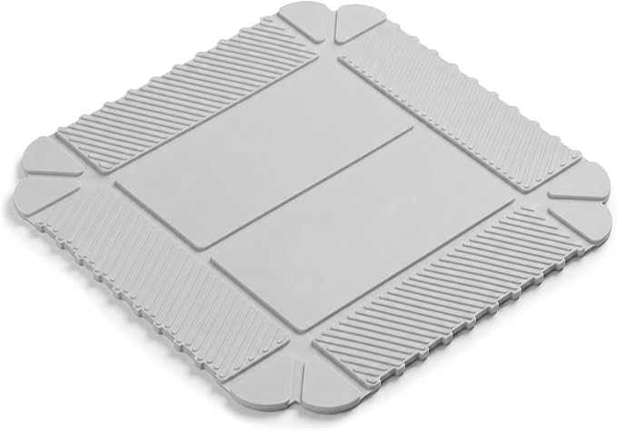 Magnetic Silicone Trivet Mat - Heat Resistant Hot Pad for Hot Dishes, Pots & Pans, Non-Slip Table & Countertop Protector (Gray)
