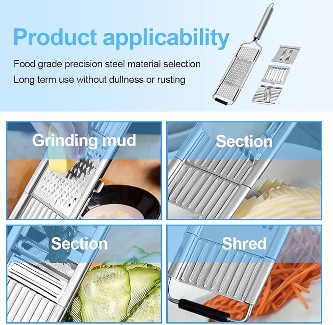 Multi-Purpose 2024 Upgrade Slicer Set, Cuts Set for Cheese, Fruit and Vegetables (3 Blades)