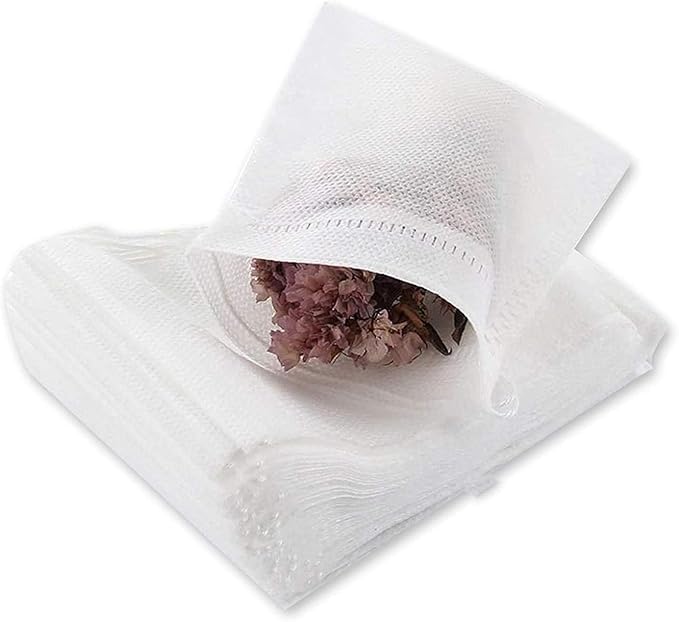 400 Pcs Tea Filter Bags Empty Tea Bags Drawstring Seal Tea Infusers Bag for Loose Leaf Tea