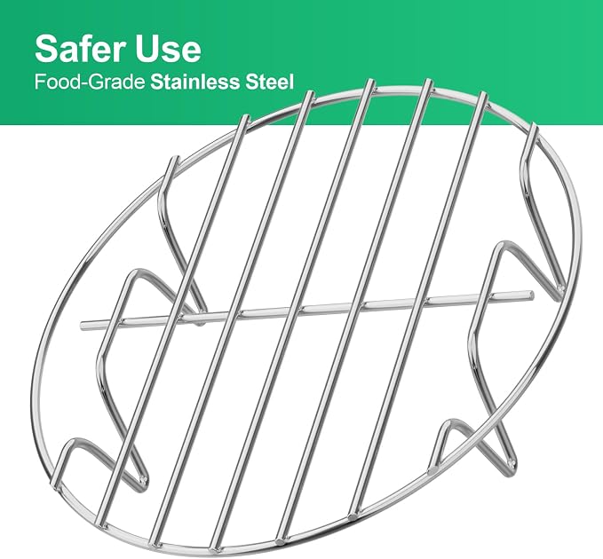 Instant Pot Steamer Rack - Stainless Steel Instant Pot Accessories, 2 Pack Steam Rack for 6, 8 Qt Pressure Cooker, Cooking Cooling Steaming Baking Rack 7.7''