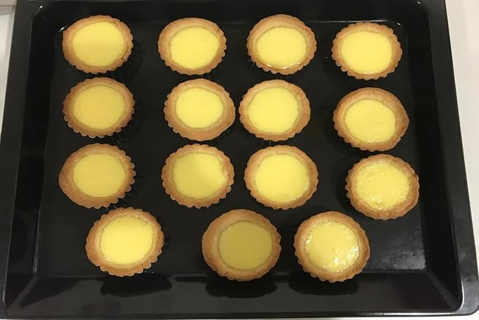 32Pack 2.75" Egg Tart Molds Aluminum Mini Tart Tins Pans for Baking | Reusable Small Round Fluted Pie Quiche Molds, Nonstick Carbon Steel Baking Cupcake & Muffin Pans for Christmas Dessert