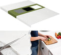Silicone Mat for Kitchen Counter with Edge Protection – Quartz Countertop Protector, Heat Resistant & Non-Slip, Easy Clean, 100% Food Grade Silicone, 28"x20" (Translucent)