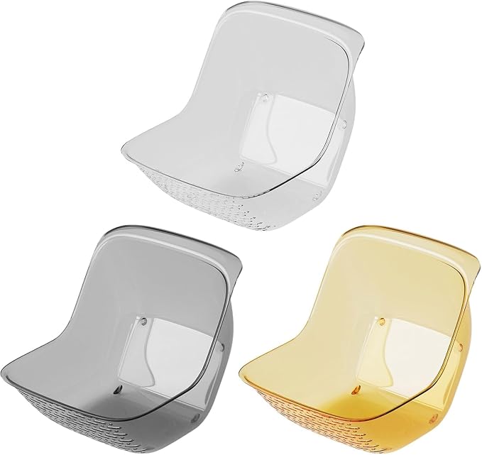 2 in 1 Rice Washer, Colander Strainer Baskets, 3 Pack Color Mixing | Double-sided filter, Food Grade PET, Fruit Vegetable Soak Drain, Multipurpose Kitchen Countertop Draining Bowl