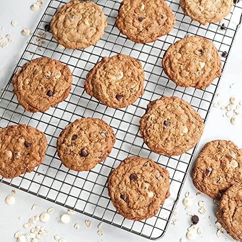Nordic Ware 43343 Oven Safe Nonstick Baking & Cooling Grid (1/2 Sheet), One Size, Steel | Oven Safe Nonstick Crisping and Cooling Half Sheet Rack