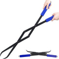 Firewood Tongs 28in Heavy Duty Solid Steel | Grizzly Grabber, Fire Tongs for Fire Pit, Bonfire Campfire, Outdoor Indoor Log Grabber, Rustproof, Safely Moves Firewood