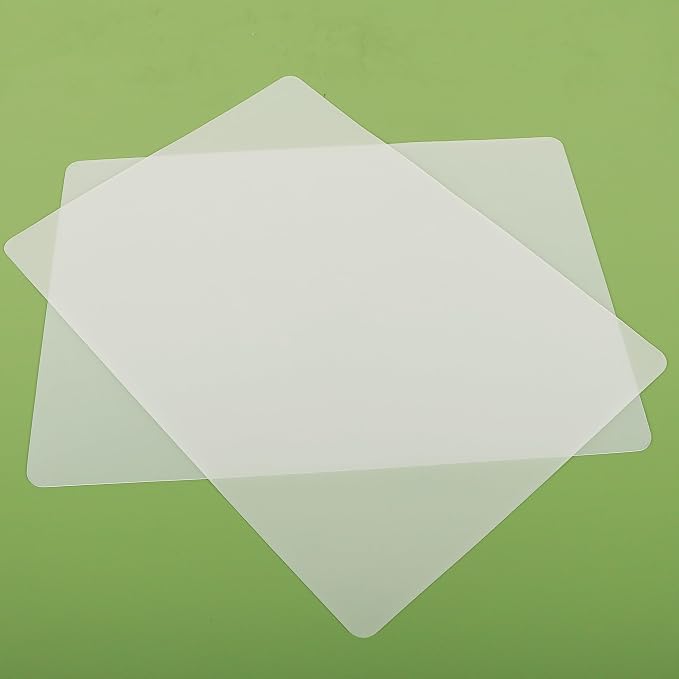 Large Silicone Mats for Kitchen Counter: 2Pcs Heat Resistant 14" x 20"(1mm) | Clear Silicone Sheets for Countertop Protector - Translucent Thin Grip Non-Slip Non-Stick Easy to Cut Baking Mat for Pastry