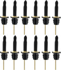 Pafusen 12 Pack Liquor Bottle Pourers, Liquor Pour Spout for Liquor Bottles, Stainless Steel Olive oil Dispenser Spout, Alcohol Pourer Spouts Dust Caps Long Covers, Gold