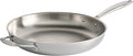 Tramontina Signature Tri-Ply Clad Stainless Steel 12-Inch Large Frying Pan | Induction-Ready Skillet with Helper Handle, Dishwasher-Safe, NSF-Certified, Made in Brazil