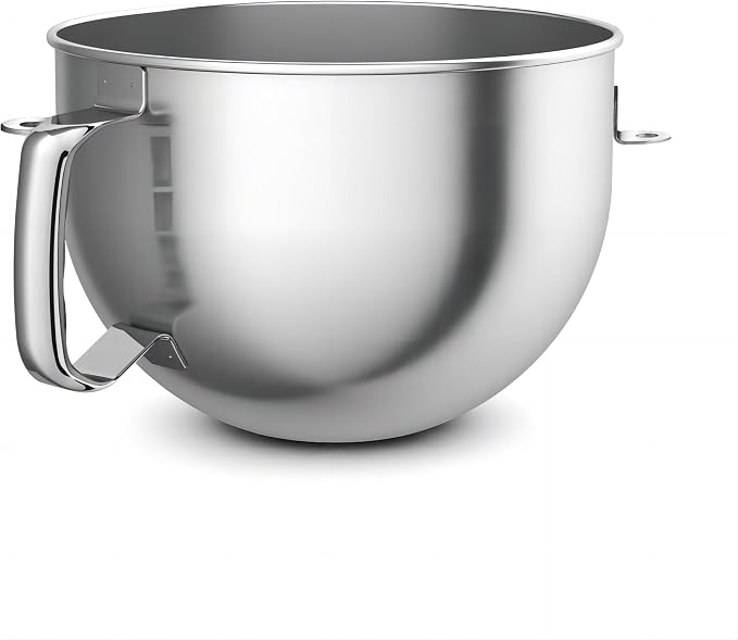 6 Quart Stainless Steel Mixer Bowl for Kitchenaid Bowl-Lift Mixer KP26 KL26 | 18/8 Stainless Steel, Heavy Duty, Dishwasher Safe, Mixing Bowl for Kitchenaid KP26, KL26, KT26