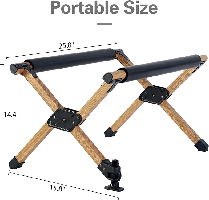 Ablazer Folding Cooler Stand with Carry Bag, Anti-Slip for Camping Hiking BBQ Cooking Picnic Outdoor, Light Weight Foldable Fridge Ice Box Holder