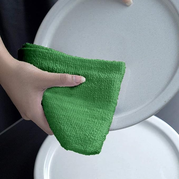 Avalon Towels Bar Towels (Pack of 120) Size 14x17 Inches – 100% Cotton, Absorbent and Reusable Cleaning Rags, Multipurpose Cleaning Towels, Terry Cloth Rags, Durable Shop Rags (Green)