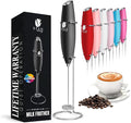 Bean Envy Milk Frother Handheld - Coffee Mixer Wand with Stand - Black | Battery Operated, Stainless Steel Whisk, 19000 RPM, Protein Powder Blender, Electric Stirrer, Mini Foamer