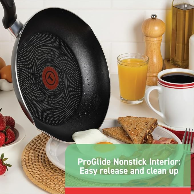 T-fal Initiatives Nonstick Stockpot 8 Quart Oven Safe 350F Cookware, Pots and Pans, Dishwasher Safe Black