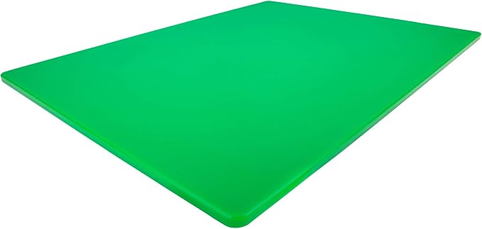 Thirteen Chefs Extra Large 24 x 18 Black Cutting Board - 1/2" Thick HDPE Plastic for Restaurants and Professional Kitchens