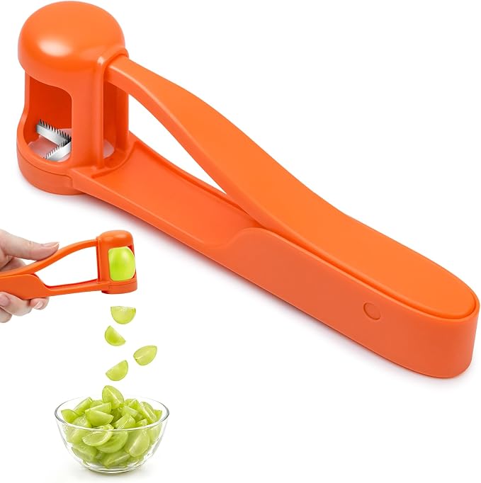 WhiteRhino Grape Cutter for Toddlers 1-3,Grape Slicer for babys Cherry Tomato Strawberry Sandwich Cutter for Kids Lunch Accessories,Grape Slicer Kitchen Gadget Grape Quarter