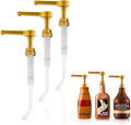 3 Pcs Sauce Pumps, Compatible with Torani, Davinci & Ghirardelli | Sauce Pump Dispenser 0.5oz Each Press; Adjustable Long Tube, Lockable Design; for 64 and 87-90oz Bottles; for Various Liquids